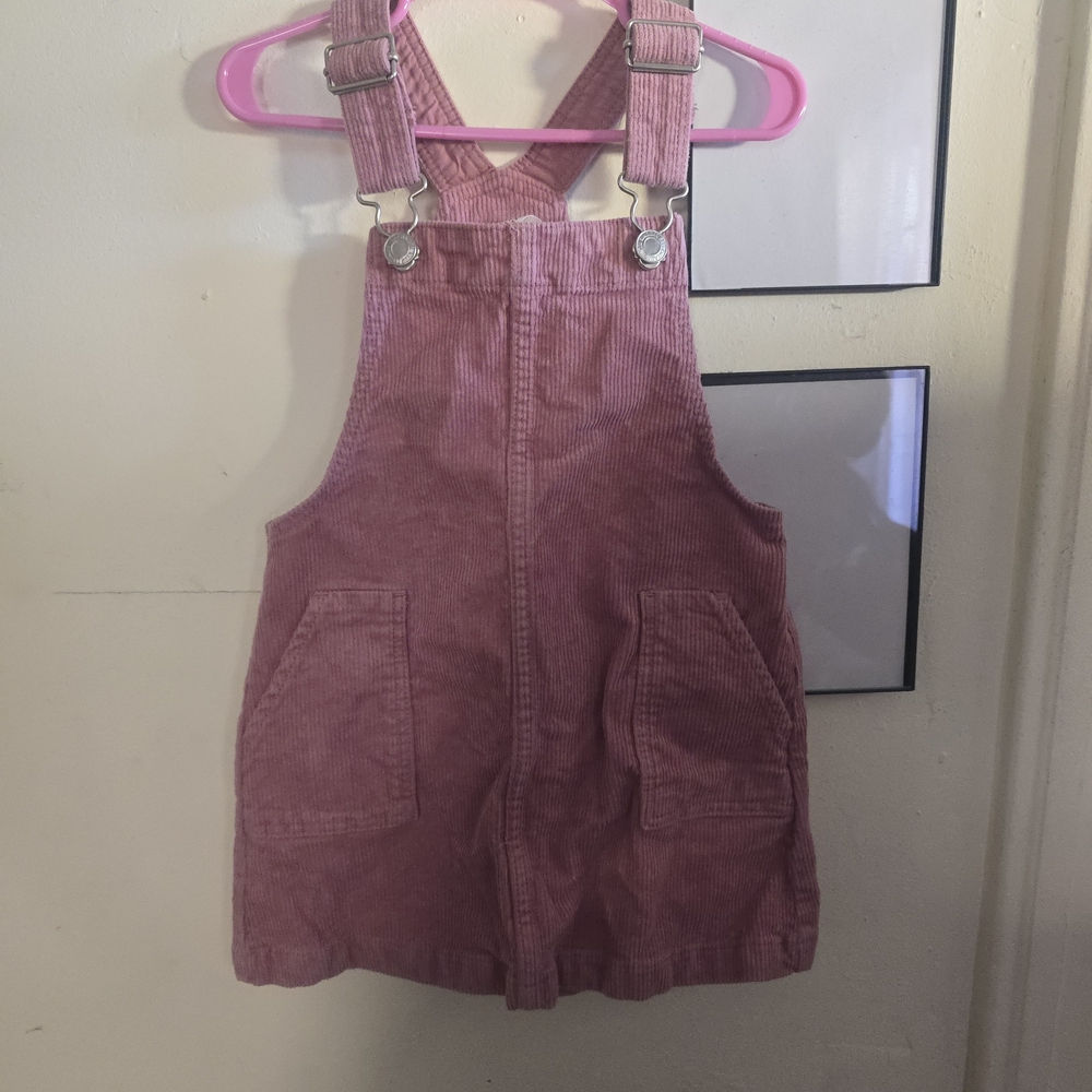 H&M Kids Pink Corduroy Overalls